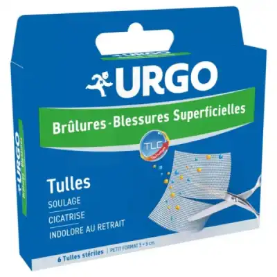 Urgo Brûlures - Blessures Superficielles Tulles Petit Format 5x5cm B/6 à Mérignac