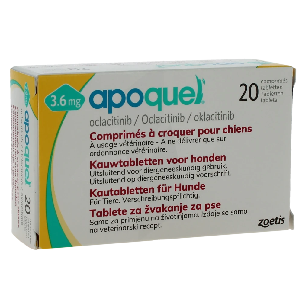 Apoquel 3,6 Mg Comprimes A Croquer Pour Chiens, Comprimé à Croquer