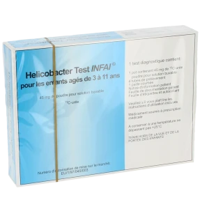 Helicobacter Test Infai Pour Les Enfants Agés De 3 à 11 Ans, 45 Mg, Poudre Pour Solution Buvable