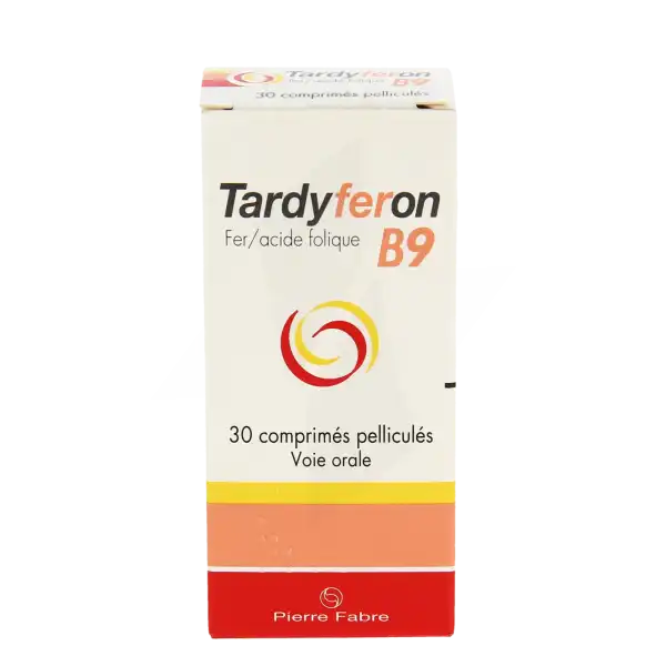 Tardyferon B9, Comprimé Pelliculé