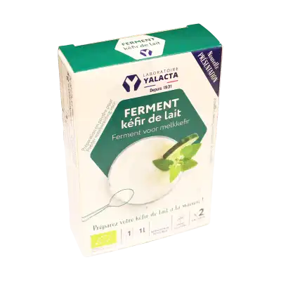 Yalacta Ferment pour kéfir de lait Bio 2 Sachets/4g