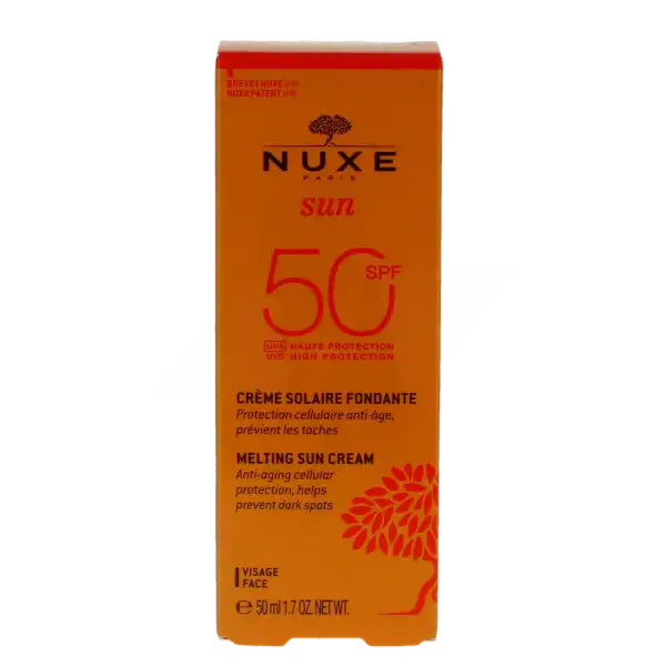 Nuxe Sun Crème Fondante Haute Protection Spf50 50 Ml