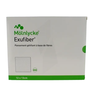 Exufiber Plaque Stérile 12x13cm B/16