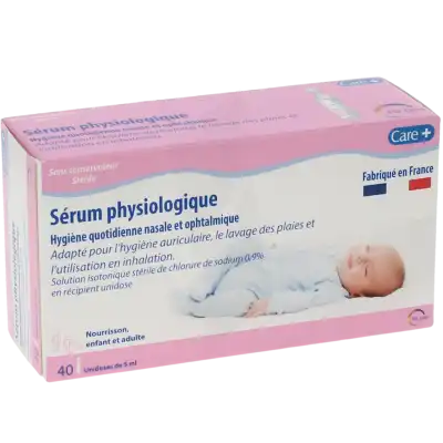 Care+ Sérum Physiologique 40unidoses/5ml à Sartrouville