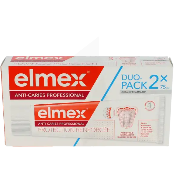 Elmex Dentifrice Anti-caries Professional Protection Renforcée 2t/75ml