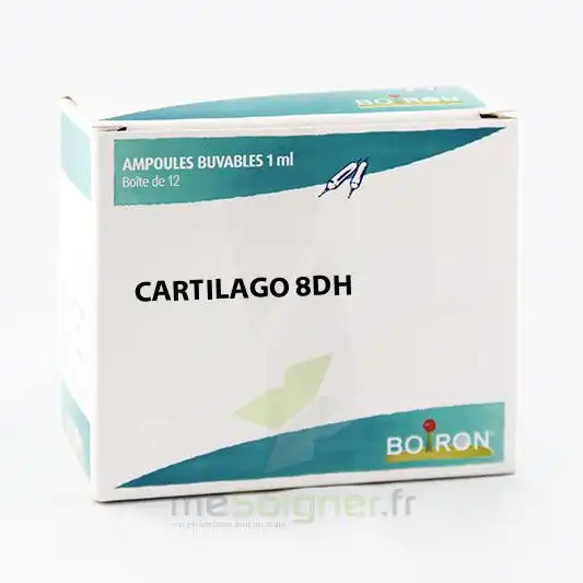 Boiron Cartilago 8dh Solution Buvable En Ampoules Boîte De 12 Ampoules