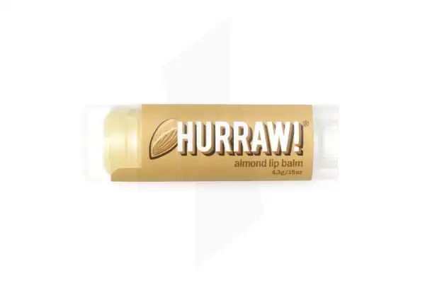 Hurraw! Baume à Lèvres Amande Stick/4,3g