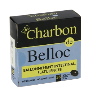 Charbon De Belloc 125 Mg Caps Molle Plq/36