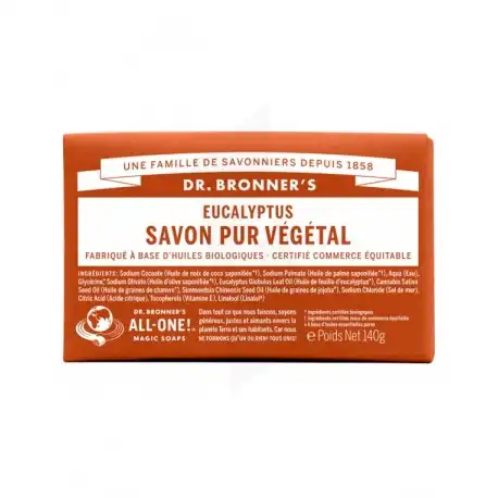 Dr Bronner's Pain De Savon Eucalyptus 140 G