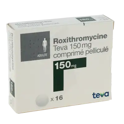 Roxithromycine Teva 150 Mg, Comprimé Pelliculé à CHAMPAGNOLE