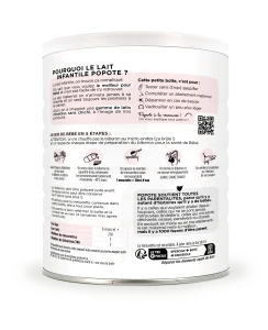 Popote Lait Infantile 2ème âge Bio 400g