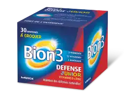 Bion 3 Défense Junior Comprimés à Croquer Framboise B/30 à TIGNIEU-JAMEYZIEU