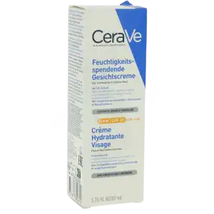 Acheter CeraVe Soins Visage Crème Hydratante Visage SPF30 pour les peaux normales à sèches Tube/52ml à Lyon