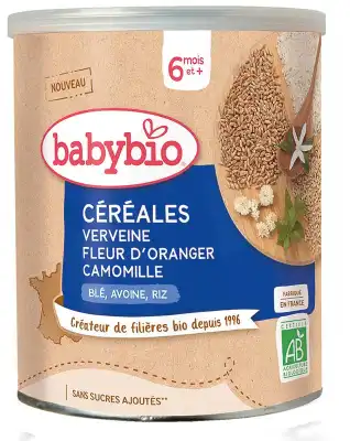BABYBIO Céréales Verveine Fleur d'Oranger Camomille