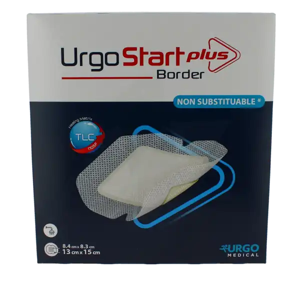 Urgostart Plus Border Pans Hydrocellulaire Adhésif 13x15cm B/16