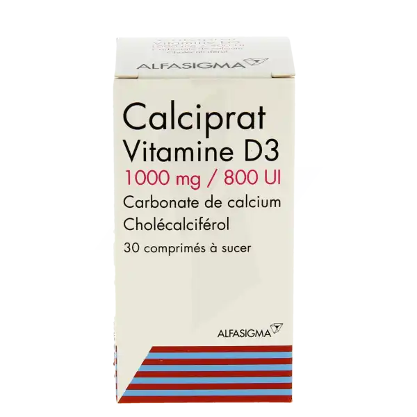 Calciprat Vitamine D3 1000 Mg/800 Ui, Comprimé à Sucer