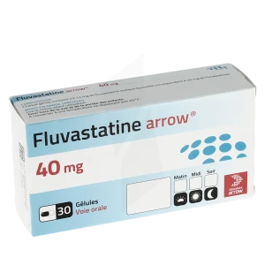 Fluvastatine Arrow 40 Mg, Gélule