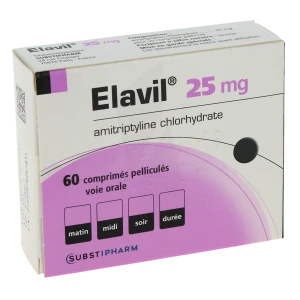 Elavil 25 Mg, Comprimé Pelliculé
