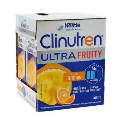 Clinutren Ultra Fruity Nutriment Orange 4 Briquettes De 200 Ml à Soustons