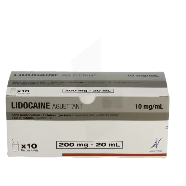 Lidocaine Aguettant 10 Mg/ml Sans Conservateur, Solution Injectable