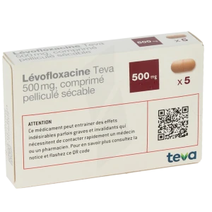 Levofloxacine Teva 500 Mg, Comprimé Pelliculé Sécable