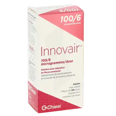 INNOVAIR 100/6 microgrammes/dose, solution pour inhalation en flacon pressurisé