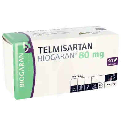 Telmisartan Biogaran 80 Mg, Comprimé à ROMORANTIN-LANTHENAY