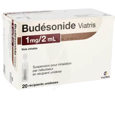 Budesonide Viatris 1 Mg/2 Ml, Suspension Pour Inhalation Par Nébuliseur En Récipient Unidose à CUISERY
