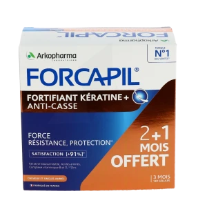 Forcapil Fortifiant + Kératine Gélules B/180