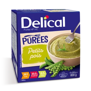 Delical Purée Hp Hc Nutriment Petit Pois 4bols/200g