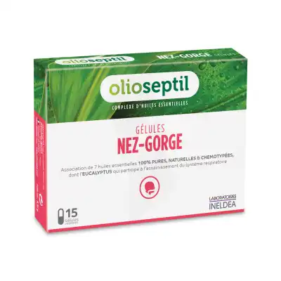 Olioseptil Gélules Nez Gorge B/15 à MULHOUSE