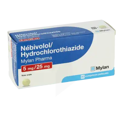 Nebivolol/hydrochlorothiazide Viatris 5 Mg/25 Mg, Comprimé Pelliculé à SAINT-SAENS