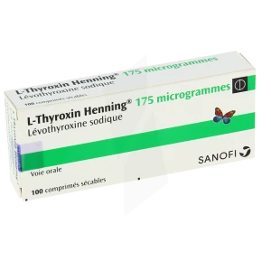 L-thyroxin Henning 175 Microgrammes, Comprimé Sécable