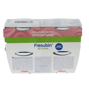 Fresubin Db Crème Nutriment Fraise Des Bois 4pots/200g