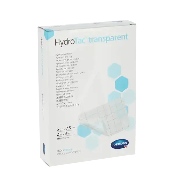 Hydrotac Transparent Pans Gel Non Adhésif 5x7,5cm B/ 10
