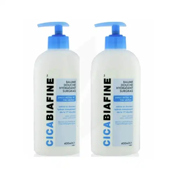 Cicabiafine Baume Douche Surgras Hydratant 2fl Pompe/400ml