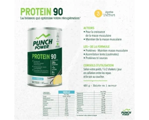 Punch Power Protein 90 Poudre Pour Boisson Vanille Pot/450g