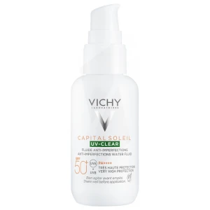 Vichy Capital Soleil Uv Clear Spf50+ Crème Fl Pompe/40ml