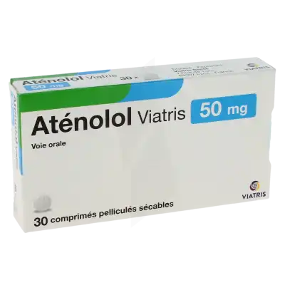 Atenolol Viatris 50 Mg, Comprimé Pelliculé Sécable à CHAMPAGNOLE