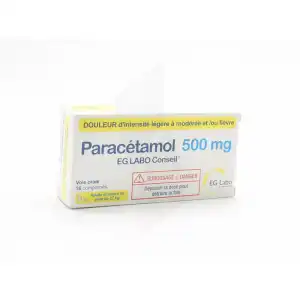 Paracetamol Eg 500 Mg, Comprimé à VILLEFONTAINE