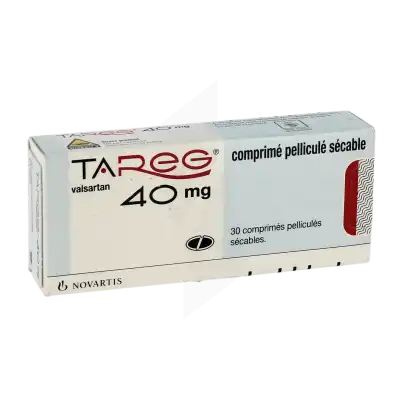 Tareg 40 Mg, Comprimé Pelliculé Sécable à Paris