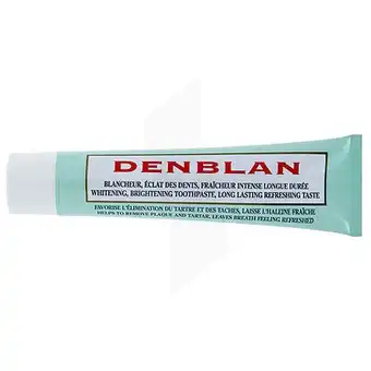 Denblan Dentifrice Blanchissant 75ml à Bordeaux