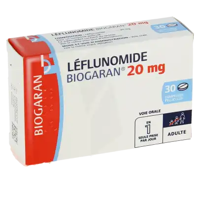 Leflunomide Biogaran 20 Mg, Comprimé Pelliculé à Bassens