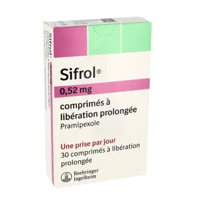 Sifrol 0,52 Mg, Comprimé à Libération Prolongée à ROMORANTIN-LANTHENAY