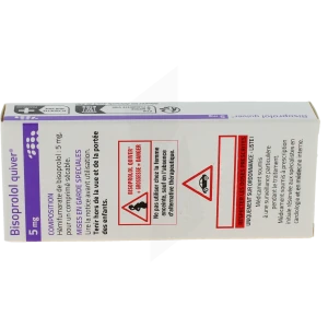 Bisoprolol Quiver 5 Mg, Comprimé Sécable