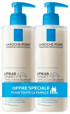 Lipikar Syndet Ap+ Crème Lavante Relipidante 2fl Pompe/400ml à PERSAN