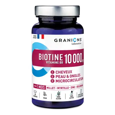 Granions Biotine 10 000µg Vitamine B8 Comprimés B/60 à PARIS