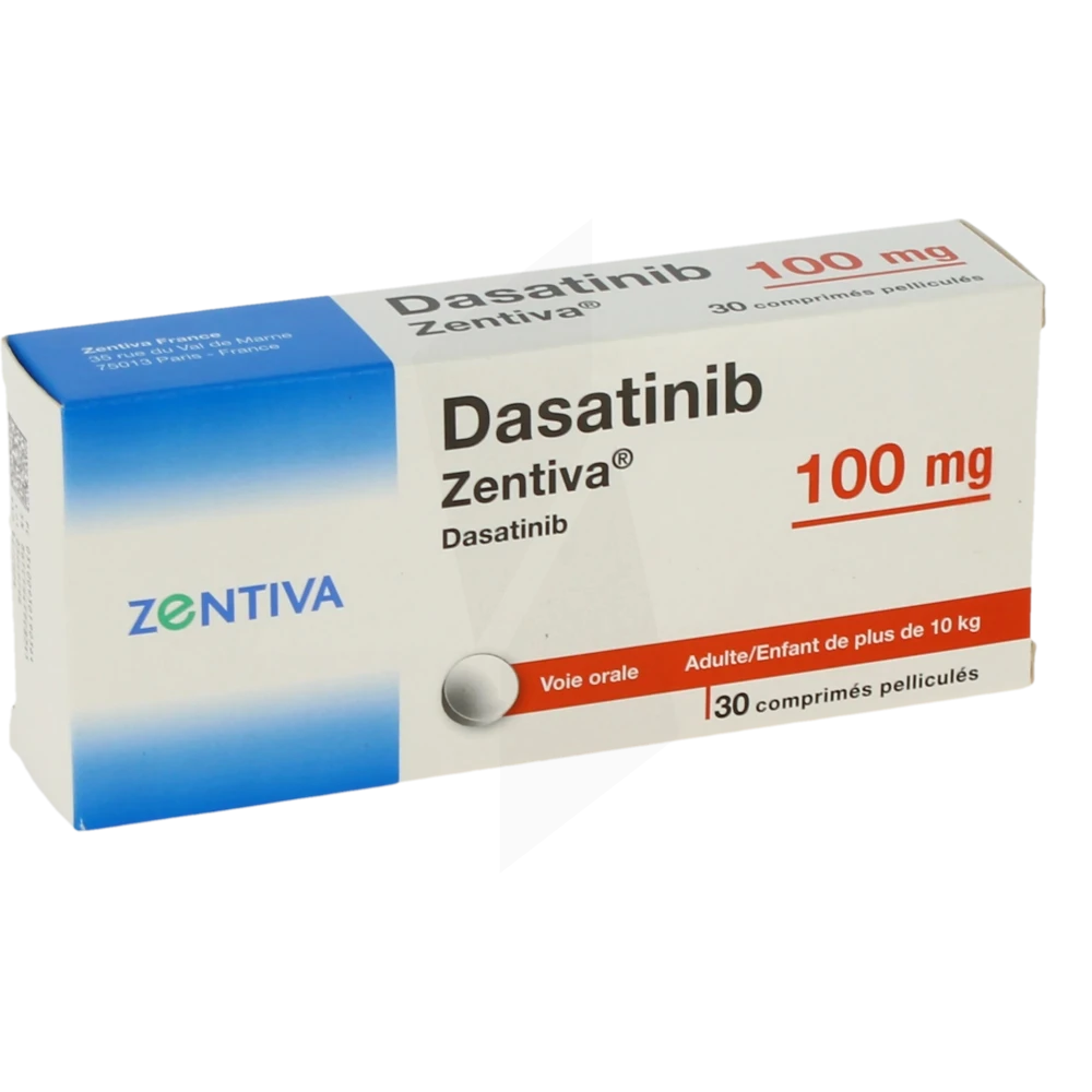 Dasatinib Zentiva 100 Mg, Comprimé Pelliculé