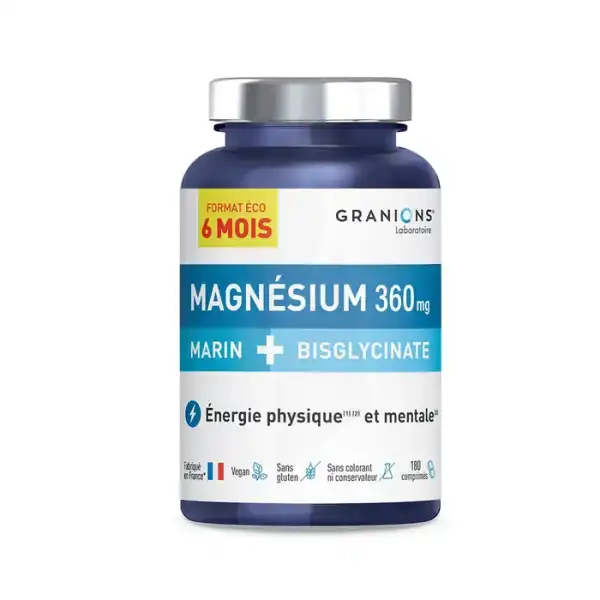 Granions Double Magnesium 360 Mg Cpr Pot/180