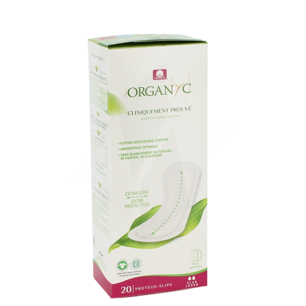 Organyc Protège-slip Coton Bio Extra Long B/20